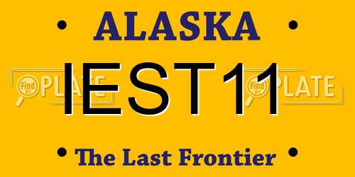IEST11 Alaska License Plate