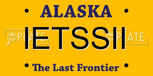 IETSSII Alaska License Plate