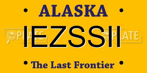 IEZSSII Alaska License Plate