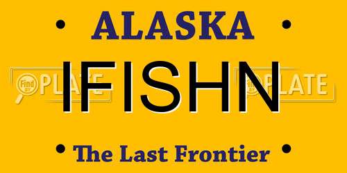 IFISHN Alaska License Plate