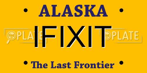 IFIXIT Alaska License Plate