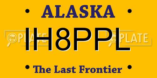 IH8PPL Alaska License Plate