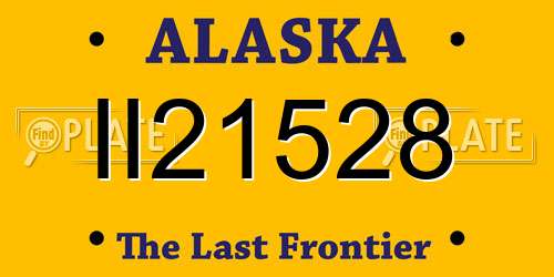 II21528 Alaska License Plate