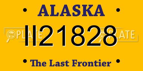 II21828 Alaska License Plate