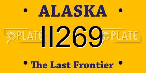 II269 Alaska License Plate
