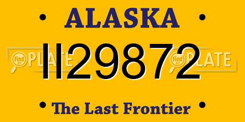 II29872 Alaska License Plate