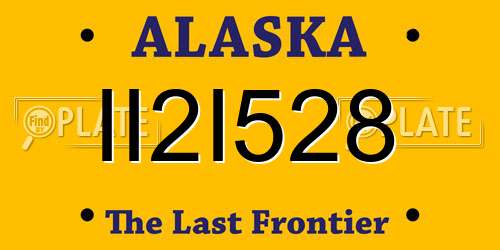 II2I528 Alaska License Plate
