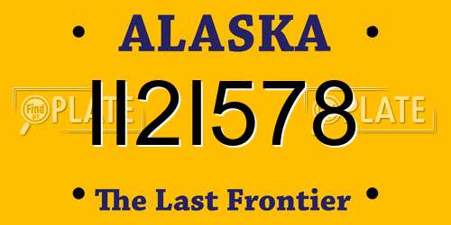 II2I578 Alaska License Plate