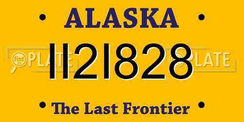 II2I828 Alaska License Plate