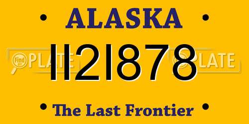 II2I878 Alaska License Plate