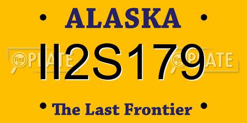 II2S179 Alaska License Plate