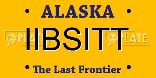 IIBSITT Alaska License Plate