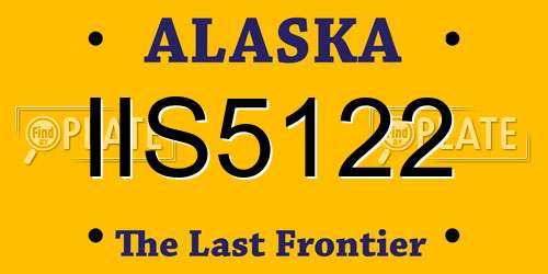 IIS5122 Alaska License Plate