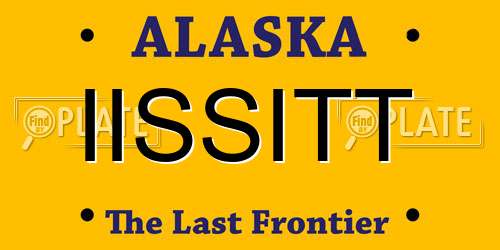 IISSITT Alaska License Plate