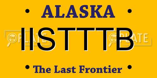 IISTTTB Alaska License Plate