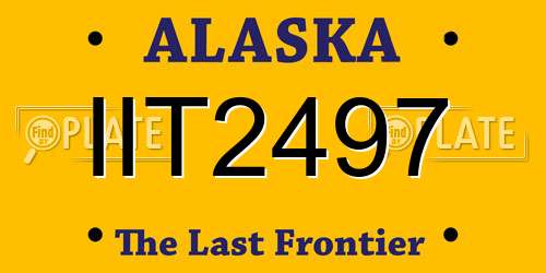 IIT2497 Alaska License Plate