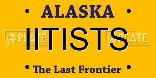 IITISTS Alaska License Plate