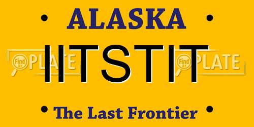 IITSTIT Alaska License Plate