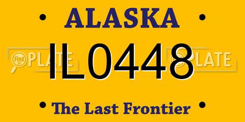 IL0448 Alaska License Plate
