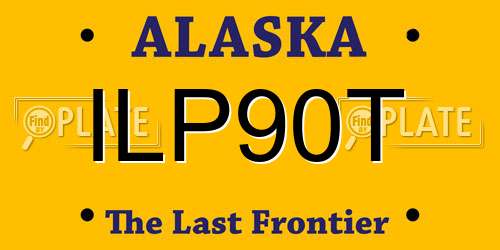 ILP90T Alaska License Plate