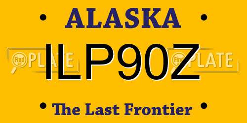 ILP90Z Alaska License Plate
