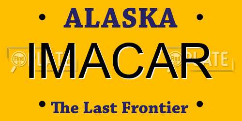 IMACAR Alaska License Plate