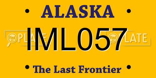 IML057 Alaska License Plate