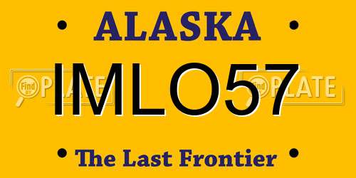 IMLO57 Alaska License Plate
