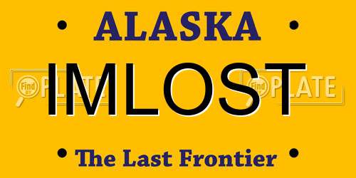 IMLOST Alaska License Plate