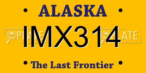 IMX314 Alaska License Plate