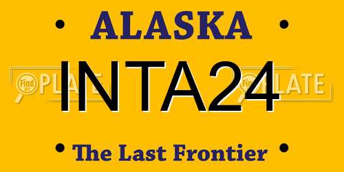 INTA24 Alaska License Plate