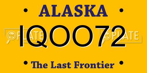 IQOO72 Alaska License Plate