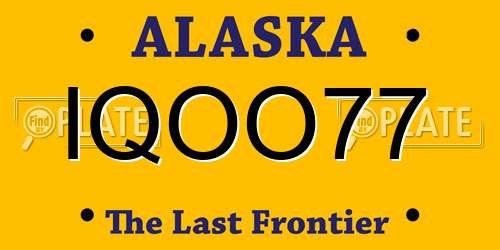 IQOO77 Alaska License Plate
