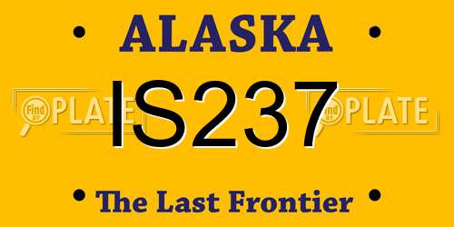 IS237 Alaska License Plate