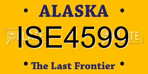 ISE4599 Alaska License Plate