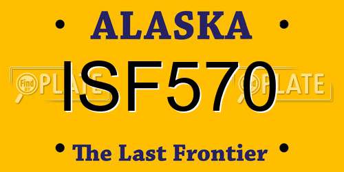 ISF570 Alaska License Plate