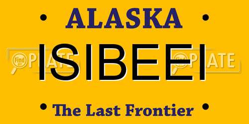 ISIBEEI Alaska License Plate