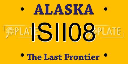 ISII08 Alaska License Plate