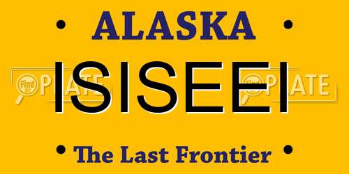 ISISEEI Alaska License Plate