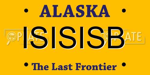 ISISISB Alaska License Plate