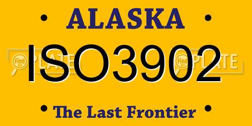 ISO3902 Alaska License Plate
