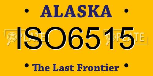 ISO6515 Alaska License Plate