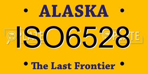 ISO6528 Alaska License Plate