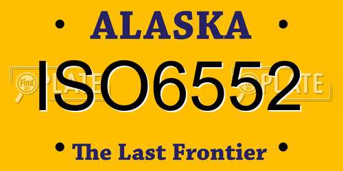 ISO6552 Alaska License Plate