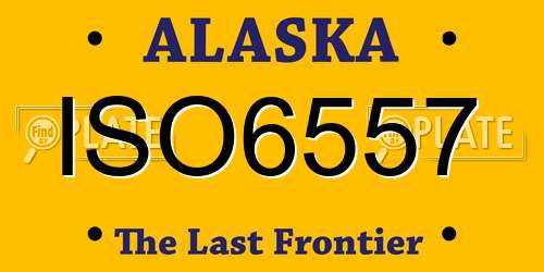 ISO6557 Alaska License Plate