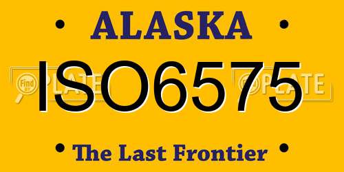 ISO6575 Alaska License Plate