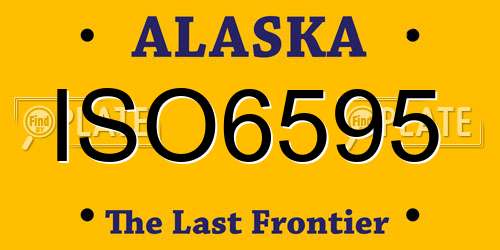 ISO6595 Alaska License Plate