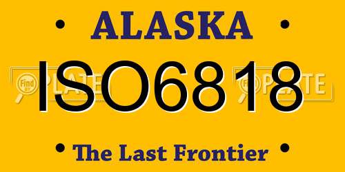 ISO6818 Alaska License Plate