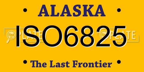 ISO6825 Alaska License Plate