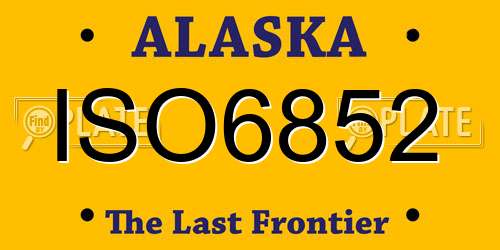 ISO6852 Alaska License Plate